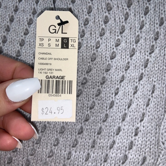 Garage loose gray knit sweater - Picture 3 of 3